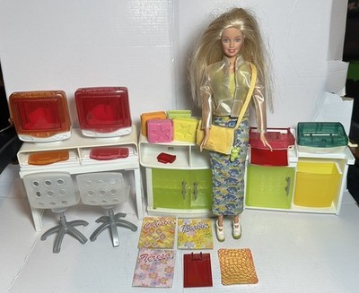 Secret Messages Barbie + Computer Center Playset BUNDLE - READ DESCRIPTION