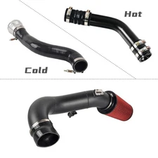 Cold & Hot Side Intercooler Pipe & Air Intake Kit For 2017-2019 Ford 6.7 6.7L