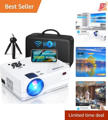 1080P WiFi Bluetooth Projector 300 inch Full HD Home Theater Gaming