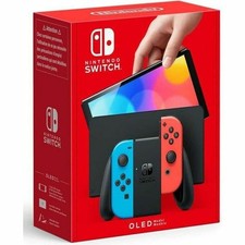Nintendo Switch Console with Neon Blue & Neon Red Joy‑Con Excellent