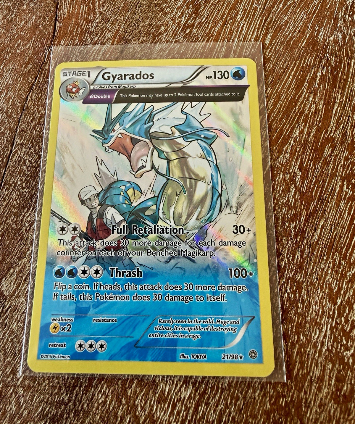 The Pokemon Company Gyarados 21/98 Ancient Origins Holo Rare English 2015