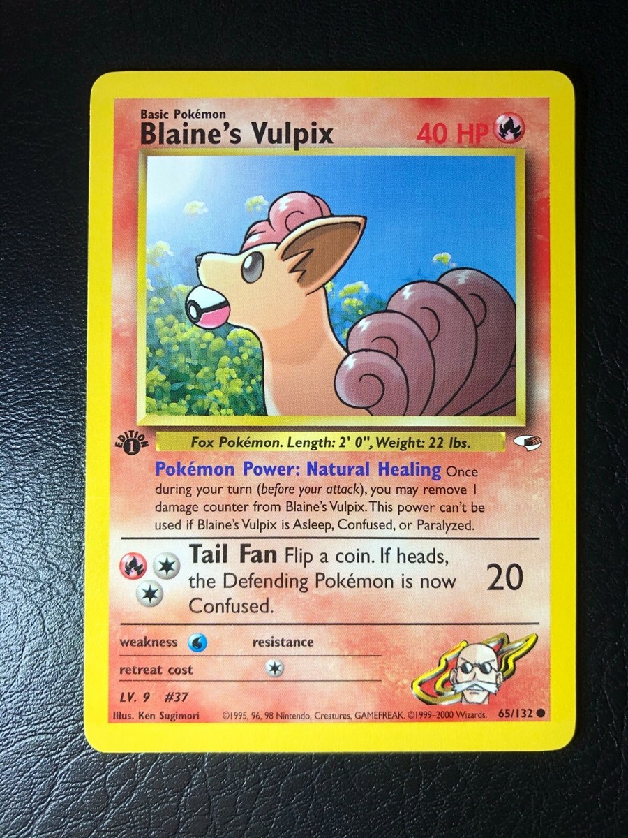 BLAINE'S VULPIX - 1st Edition Gym Heroes - 65/132 - Pokemon Card - NM/Mint! | eBay BLAINE'S VULPIX - 1st Edition Gym Heroes - 65/132 - Pokemon Card - NM/Mint! | eBay