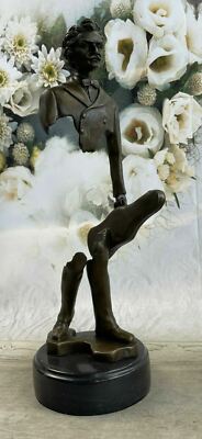 An 19th c style bronze sculpture depicting the Austrian composer Johann St ART