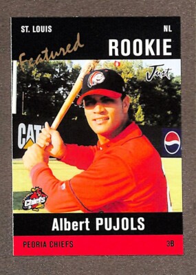 2004 Just Minors #AP3 Albert Pujols Featured Insert Rookie Black Edition