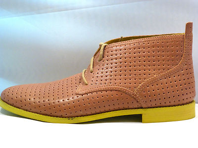 $380 NEW COLE HAAN AIR CHARLES. PERFED LEATHER BEIGE  BOOTS  SIZE 11 M