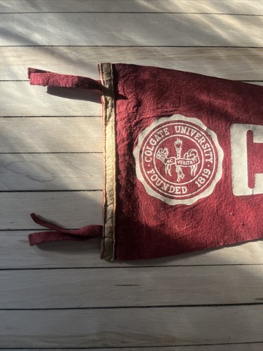 Large Vintage Colgate University Collegiate Souvenir Felt Pennant 11” X 29” -VG+ - Picture 4 of 8