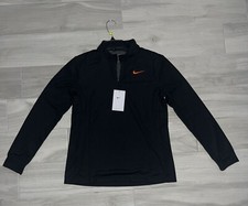 Brand New W Tags Nike Dri-FIT Victory 1/2 Zip Pullover Women M Black DJ8521-031