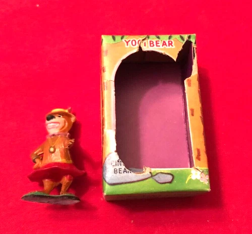 MARX TV TinyKins Yogi Bear Figure Cindy Bear with Box Opened