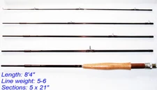 Dblue Customized Travel Fly Rod 8'4" 5 pcs + Tube&Sock