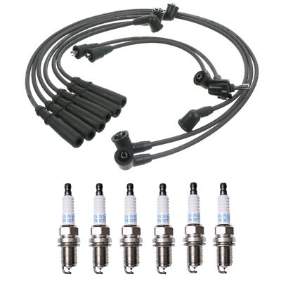 Denso Wire Set 7mm & 6 Platinum TT Spark Plugs 0.040 Kit For Toyota 3.0L V6