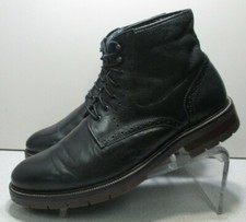201307 MSBT50 CODY SHEARLING BOOT MENS SHOES 11M BLACK LEATHER JOHNSTON  MURPHY