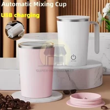 Self Stirring Coffee Mug Automatic Stirring Cup Magnetic Electric Mixing Cup US