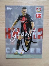 Granit Xhaka Autogramm signed TC Topps Bayer 04 Leverkusen 23/24 Stars