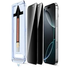 2x iPhone 17 16 15 14 Pro Max Glass Screen Protector Magic Auto Install Privacy