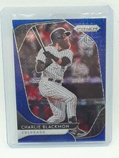 Charlie Blackmon 2020 Panini Prizm Baseball BLUE MOJO (043/175) Colorado Rockies