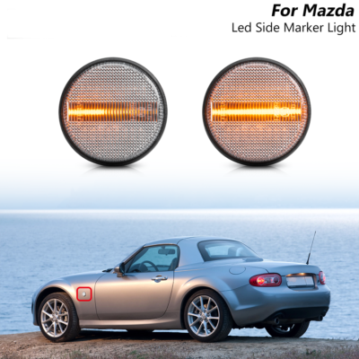 MXR Distortion+/USA製2015年製/動作品／LED点灯確認済み For 1990-2015 Mazda MX-5 NA NB NC Clear LED Amber Side Indicator