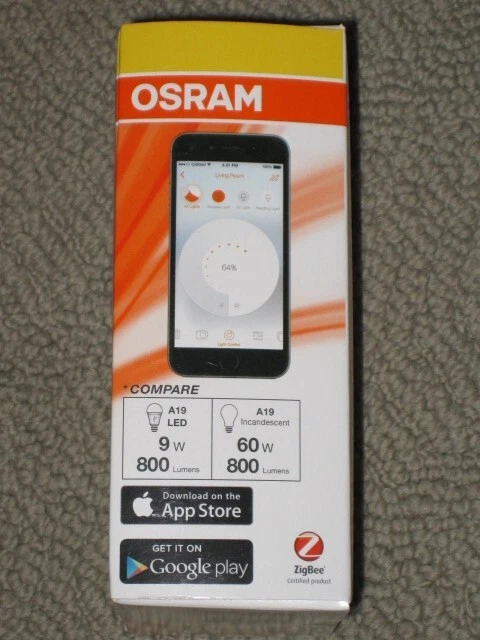 OSRAM LED Bulb Dimmable LIGHTIFY A19 Soft White 9 W LED Light 60 W E19985 - Image 3 of 4