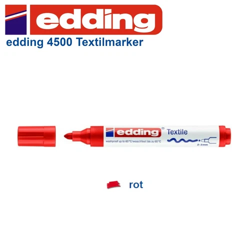 Edding 4500 Textilmarker Textil Marker Stift T-Shirt Stoff - Bild 4 von 17