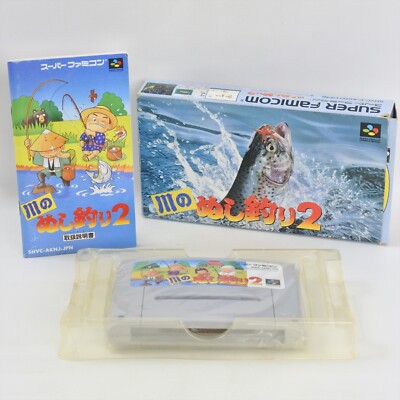 KAWA NO NUSHI TSURI 2 Super Famicom Nintendo 0350 sf