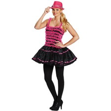Damen Ballerina Kleid / Karneval Fasching Petticoat Rock´n Roll CanCan Kostüm