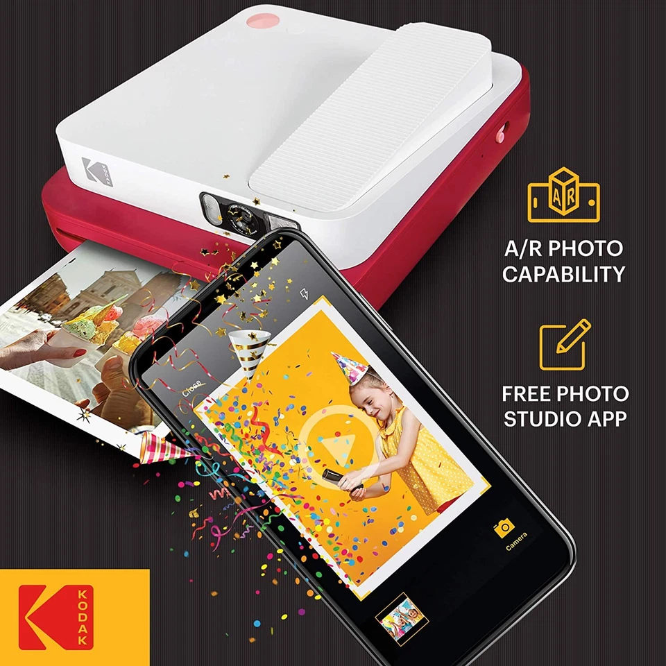 KODAK Smile Digital instant camera Photo Printer for 3.5 x 4.25 Zink Photo Paper - Image 2 of 4