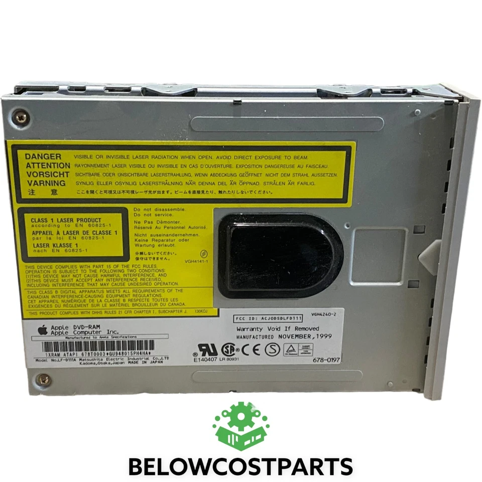 Unidad de escritorio interna Apple Matsushita LF-D111A disco plateado compacto DVD Ram Foto 3 de 3