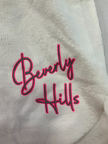 Vintage Havana Terry Zip Hoodie And Shorts Girls Size L 14 White Beverly Hills - Picture 6 of 13