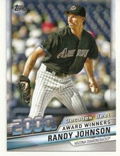  2020 TOPPS BASEBALL - RANDY JOHNSON - DECADES BEST - 2000s AWARD WINNERS  #87