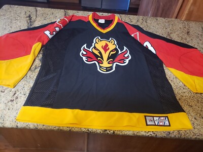 CALGARY FLAMES Jersey #3 Horse Blasty Alternate Black Third