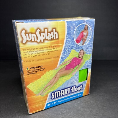 Sun Splash Smart Float Inflatable Raft Pool Lounger Adults