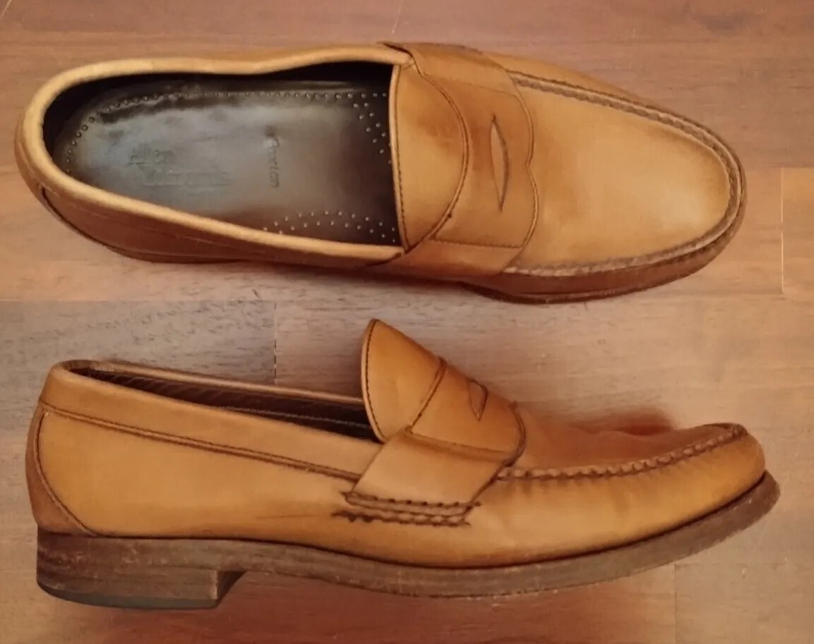 Allen Edmonds Paxton Mens 13 D Tan Leather Penny Loafers 42024 Dress Shoes Amazon.com | Allen Edmonds Men main image 3