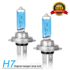 2X H7 Halogen Headlight Bulbs Low Beam Super White 12V 6000K