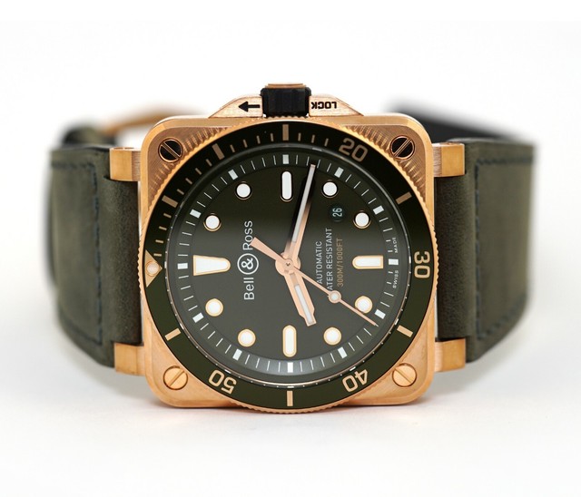 Bell \u0026 Ross Diver Green Bronze Br0392 