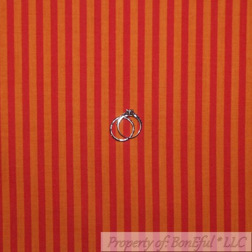 BonEful Fabric FQ Cotton Quilt Flannel Orange White Flannel Flower Damask Print - Picture 10 of 17