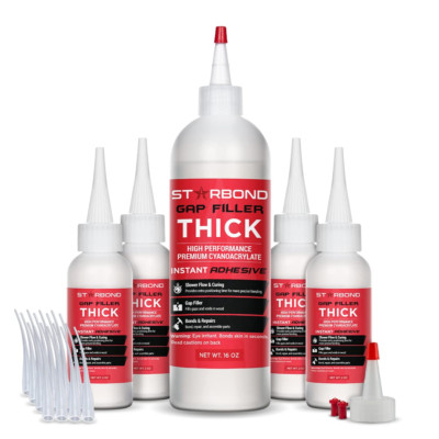 Premium Thick CA Glue Refill Kit - 16 Oz for Woodworking & Carpentry