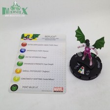 Heroclix Galactic Guardians set Replica 035 Rare figure w/card 