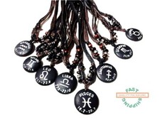 UNISEX NECKLACE-Astrological-Corded-Zodiac-Your Choice - ORDER BY 10 AM