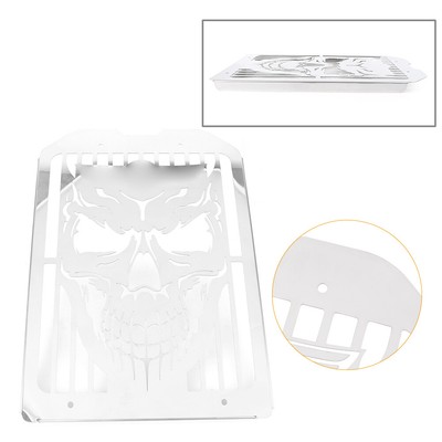 Skull Polished Radiator Guards Fit 02-08 Kawasaki Vulcan 1500 Meanstreak VN1500