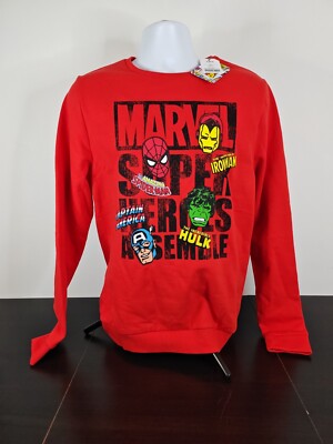 Next Jungen Alter 16 Marvel Comics Avengers Marvel Spiderman Pullover Neu
