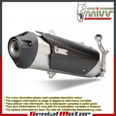 Exhaust X8 Piaggio 400 Exhaust Silencer GIANNELLI For PIAGGIO MP3 - Main Image