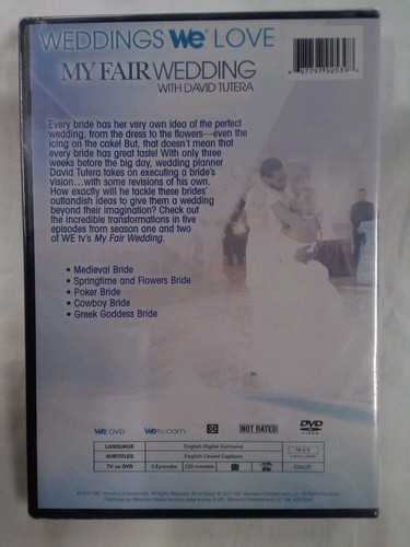 NEW Weddings WE Love: My Fair Wedding DVD THE MOVIE David Tutera - Imagen 2 de 2