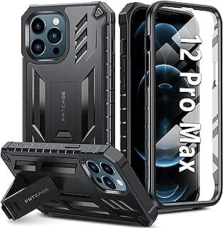 FNTCASE for iPhone 12-Pro-Max Phone Case: Military Grade Drop Proof Protection M