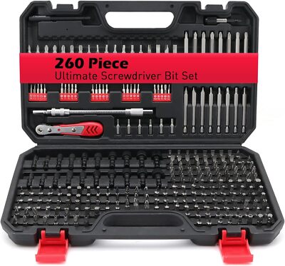 Juego De Puntas De Destornillador Profesional De 260 Piezas, Juego De