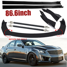 Front Bumper Lip Chin Spoiler Splitter Body Kit Side Skirt For Cadillac Cts-v Front Bumper Lip Chin Spoiler Splitter Body Kit Side Skirt For Cadillac Cts-v
