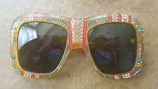SUMMER GUCCI HOLLYWOOD FOREVER FLORAL OVERSIZED EMBELLISHED SQUARE SUNGLASSES