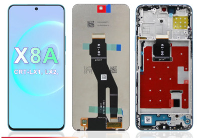 For Honor x8a LCD Display Touch Digitizer Assembly Touch Replacement with Frame