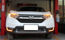 Pair Drl Daytime Running Fog Light Lamp Wturn For Honda Crv 2017 2018 2019 Pair Drl Daytime Running Fog Light Lamp Wturn For Honda Crv 2017 2018 2019