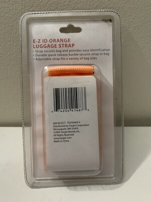 Embark Bright Orange E-Z ID Adjustable Luggage Strap