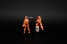 1/72 Modern US Fighter female pilot 2 people Group model 3D printed soldier 