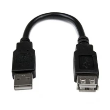 StarTech USBEXTAA6IN 6in USB 2.0 Extension Adapter Cable A to A - M/F